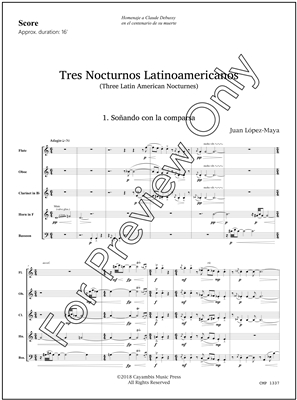 Tres nocturnos latinoamericanos, by Juan Lopez