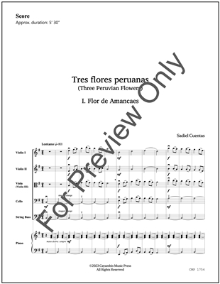 Tres flores peruanas, by Sadiel Cuentas